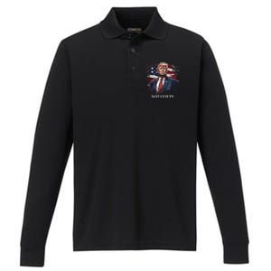 Trump Not Guilty Performance Long Sleeve Polo