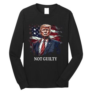 Trump Not Guilty Long Sleeve Shirt