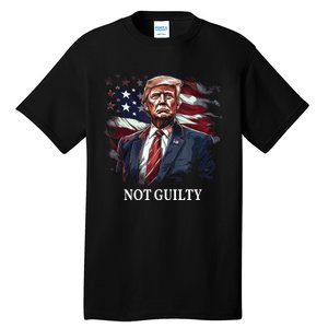 Trump Not Guilty Tall T-Shirt