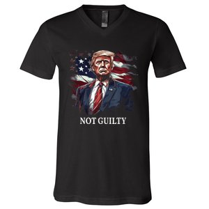 Trump Not Guilty V-Neck T-Shirt