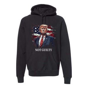 Trump Not Guilty Premium Hoodie