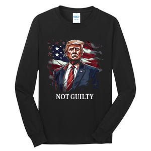 Trump Not Guilty Tall Long Sleeve T-Shirt