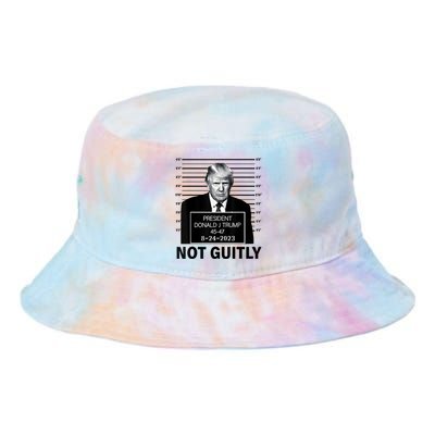 Trump not guilty Trump 2024 Mugshot Tie Dye Newport Bucket Hat