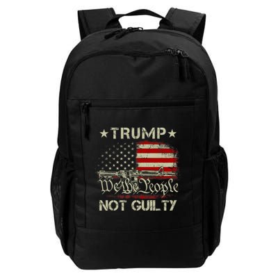 Trump Not Guilty, Free Trump We The People American Flag Backpack