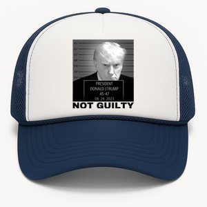 Trump not guilty Trump 2024 Mugshot Trucker Hat