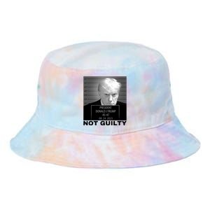 Trump not guilty Trump 2024 Mugshot Tie Dye Newport Bucket Hat