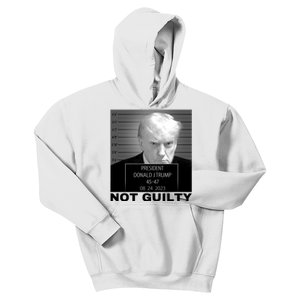 Trump not guilty Trump 2024 Mugshot Kids Hoodie