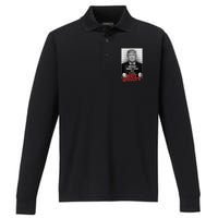 Trump not guilty Trump 2024 Mugshot Performance Long Sleeve Polo