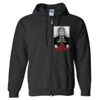 Trump not guilty Trump 2024 Mugshot Full Zip Hoodie