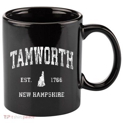 Tamworth New Hampshire Nh Vintage Athletic Sports 11oz C Handle Ceramic Mug