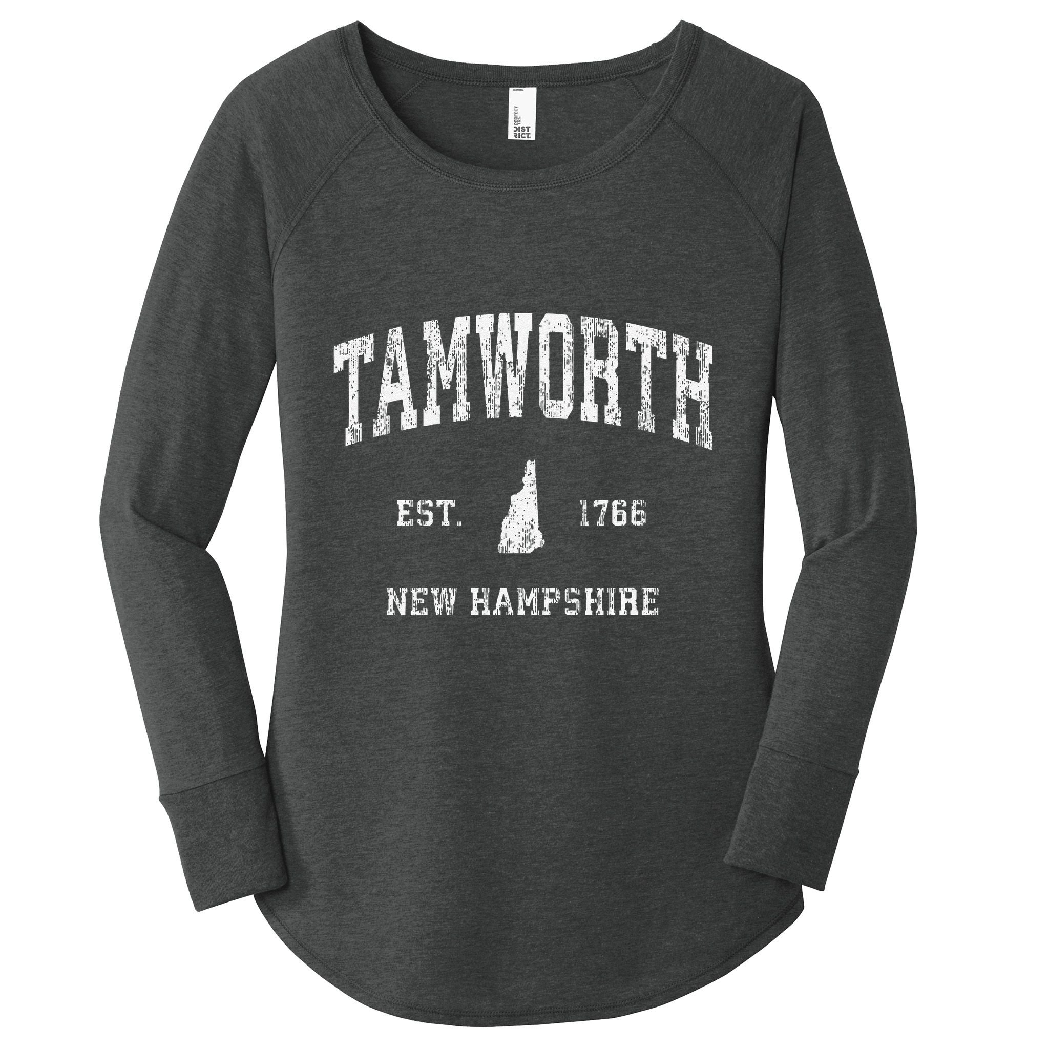 Tamworth New Hampshire Nh Vintage Athletic Sports Women's Perfect Tri Tunic Long Sleeve Shirt