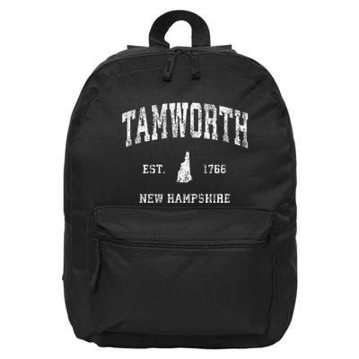 Tamworth New Hampshire Nh Vintage Athletic Sports 16 in Basic Backpack