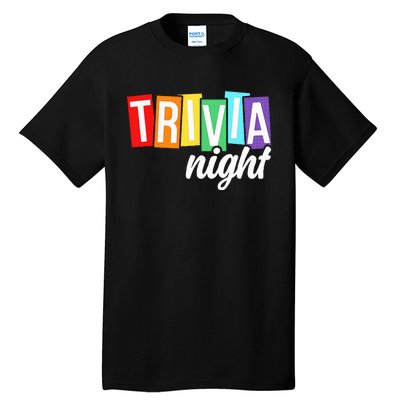 Trivia Night Host Game Night Squad Trivia Team Tall T-Shirt