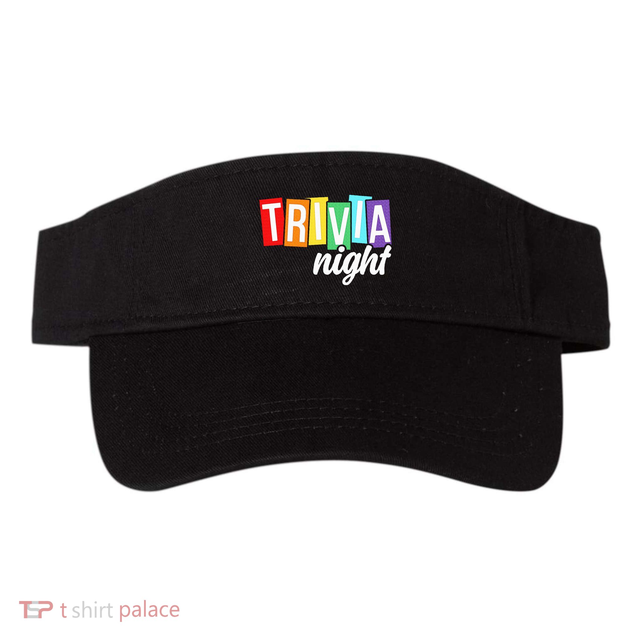 Trivia Night Host Game Night Squad Trivia Team Valucap Bio-Washed Visor