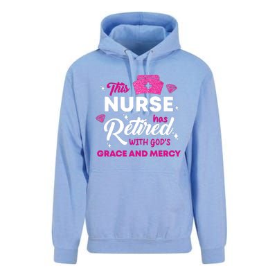 This Nurse Has Retired With GodS Grace And Mercy Unisex Surf Hoodie