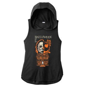 The Night He Came Home Lazy Halloween Costume Horror Movie Ladies PosiCharge Tri-Blend Wicking Draft Hoodie Tank