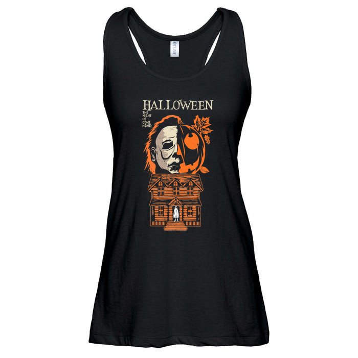 The Night He Came Home Lazy Halloween Costume Horror Movie Ladies Essential Flowy Tank