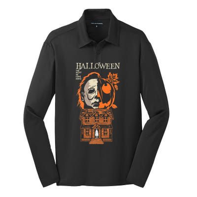 The Night He Came Home Lazy Halloween Costume Horror Movie Silk Touch Performance Long Sleeve Polo