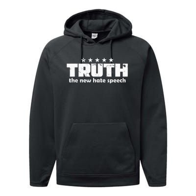 Truth New Hate Speech PC Political Correctness Performance Fleece Hoodie