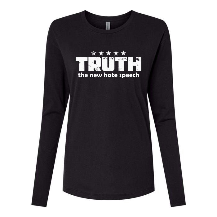 Truth New Hate Speech PC Political Correctness Womens Cotton Relaxed Long Sleeve T-Shirt