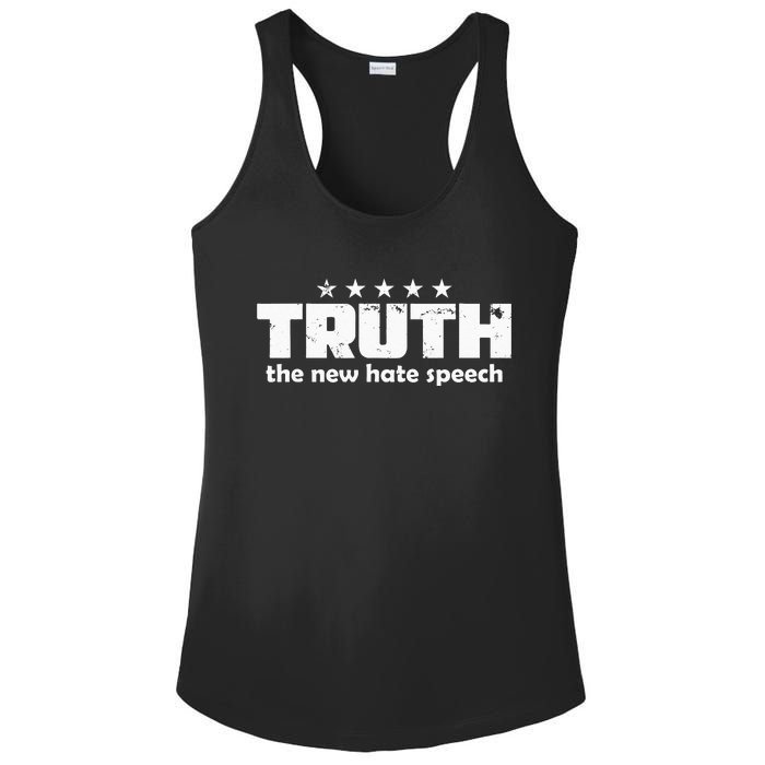 Truth New Hate Speech PC Political Correctness Ladies PosiCharge Competitor Racerback Tank