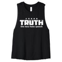 Truth New Hate Speech PC Political Correctness Women's Racerback Cropped Tank