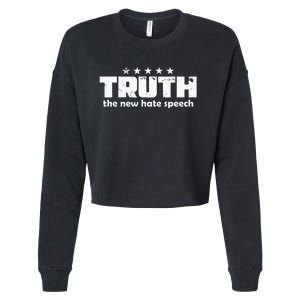 Truth New Hate Speech PC Political Correctness Cropped Pullover Crew