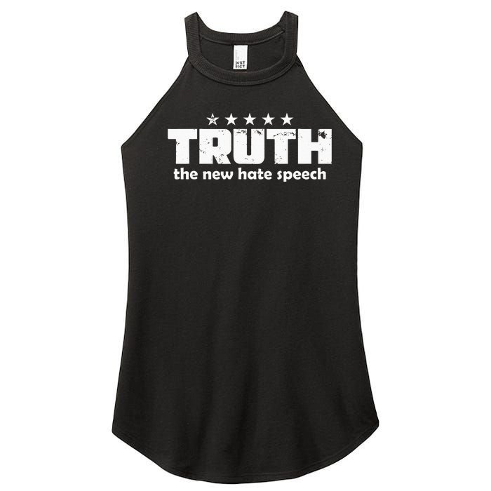 Truth New Hate Speech PC Political Correctness Women's Perfect Tri Rocker Tank