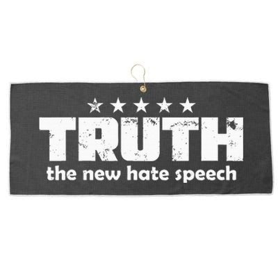 Truth New Hate Speech Pc Political Correctness Large Microfiber Waffle Golf Towel