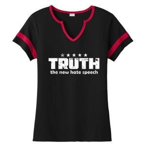 Truth New Hate Speech Pc Political Correctness Ladies Halftime Notch Neck Tee