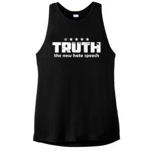 Truth New Hate Speech Pc Political Correctness Ladies PosiCharge Tri-Blend Wicking Tank