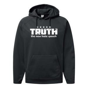 Truth New Hate Speech Pc Political Correctness Performance Fleece Hoodie