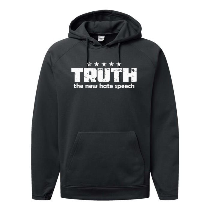 Truth New Hate Speech Pc Political Correctness Performance Fleece Hoodie