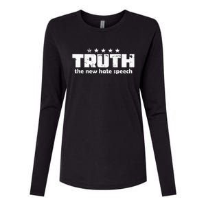 Truth New Hate Speech Pc Political Correctness Womens Cotton Relaxed Long Sleeve T-Shirt