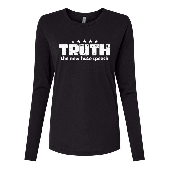 Truth New Hate Speech Pc Political Correctness Womens Cotton Relaxed Long Sleeve T-Shirt