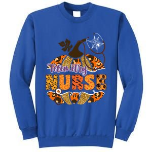 Telemetry Nurse Halloween Pumpkin Leopard Great Gift Sweatshirt