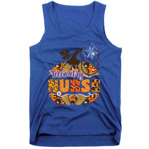 Telemetry Nurse Halloween Pumpkin Leopard Great Gift Tank Top