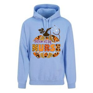 Telemetry Nurse Halloween Pumpkin Leopard Great Gift Unisex Surf Hoodie