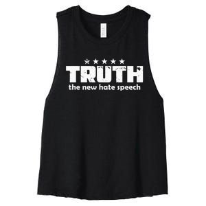 Truth New Hate Speech PC Political Correctness Women's Racerback Cropped Tank