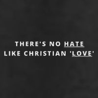 There's No Hate Like Christian Love Atheist Activist Adult Drive Performance Visor