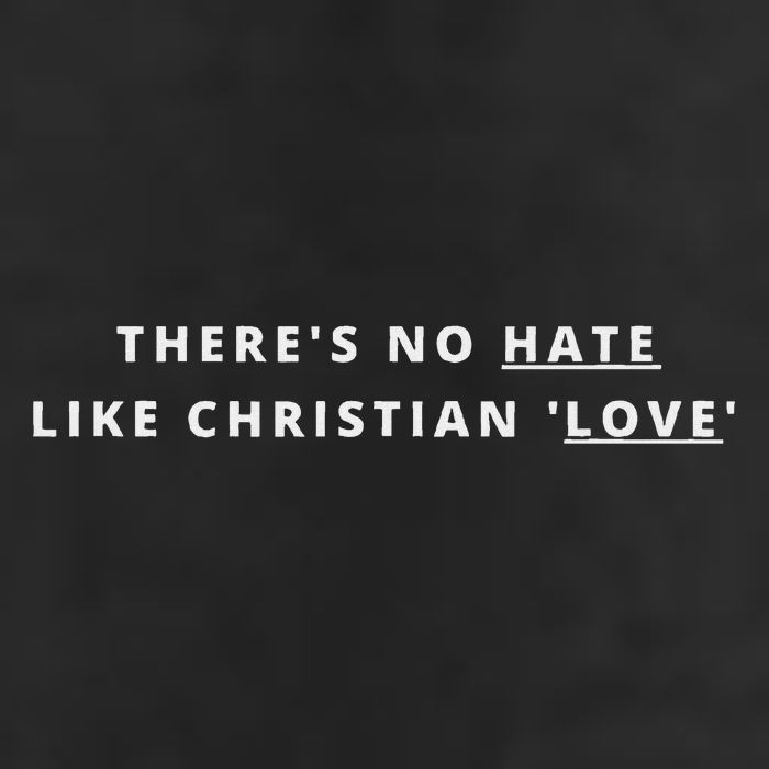There's No Hate Like Christian Love Atheist Activist Adult Drive Performance Visor