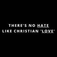 There's No Hate Like Christian Love Atheist Activist Flatbill Hat