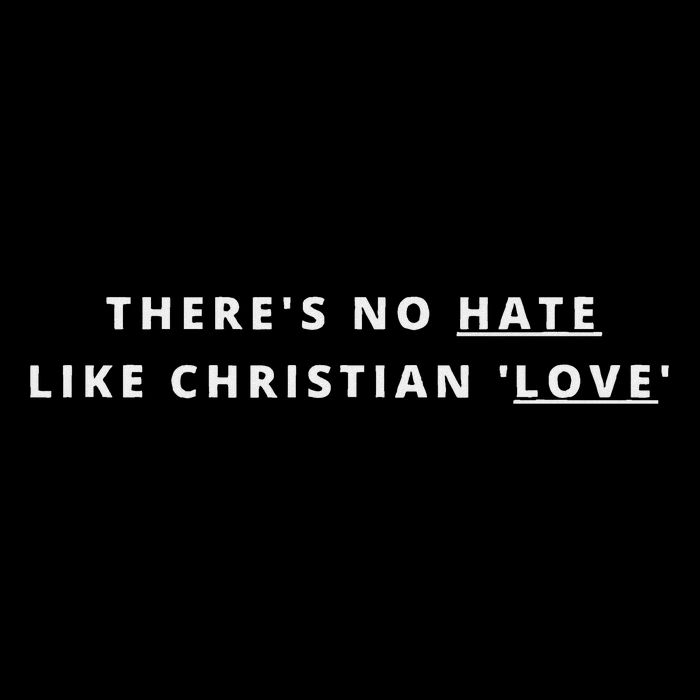There's No Hate Like Christian Love Atheist Activist Flatbill Hat