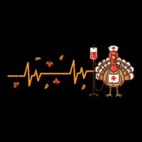 Thanksgiving Nurse Heartbeat Turkey Fall Toddler Hoodie
