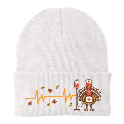 Thanksgiving Nurse Heartbeat Turkey Fall Knit Cap Winter Beanie