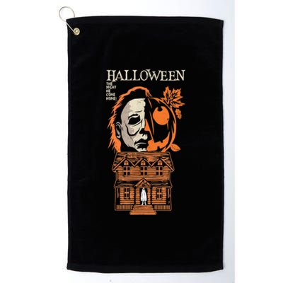 The Night He Came Home Lazy Halloween Costume Horror Movie Platinum Collection Golf Towel