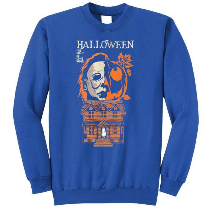 The Night He Came Home Lazy Halloween Costume Horror Movie Tall Sweatshirt