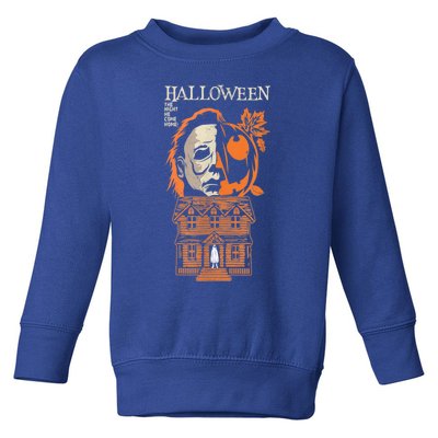 The Night He Came Home Lazy Halloween Costume Horror Movie Toddler Sweatshirt