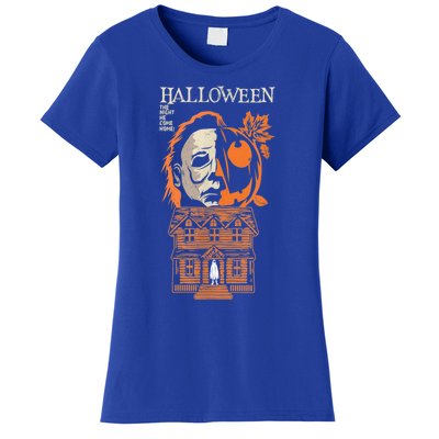 The Night He Came Home Lazy Halloween Costume Horror Movie Women's T-Shirt