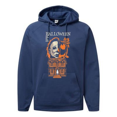 The Night He Came Home Lazy Halloween Costume Horror Movie Performance Fleece Hoodie